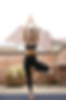 Woman Practicing Yoga Outdoors