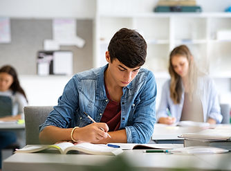 Students Studying in Classroom
