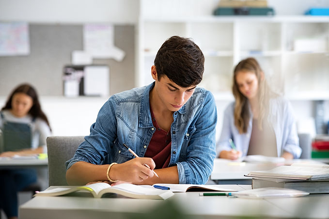 Students Studying in Classroom