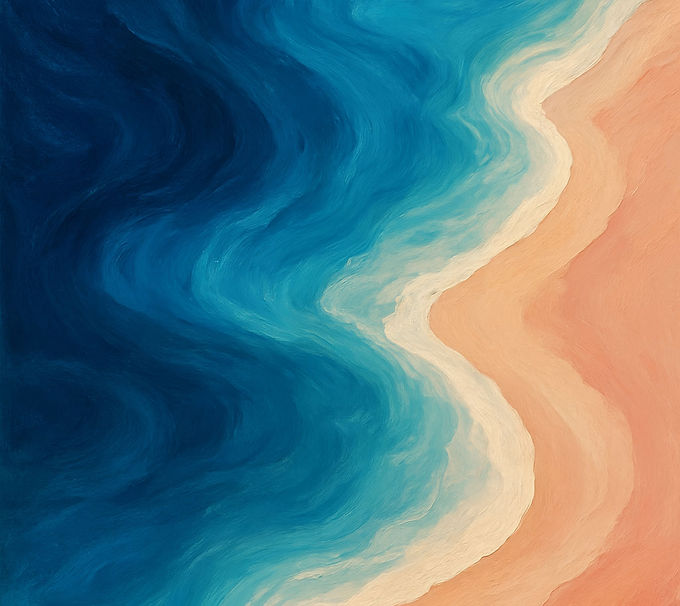 Abstract Ocean and Shoreline
