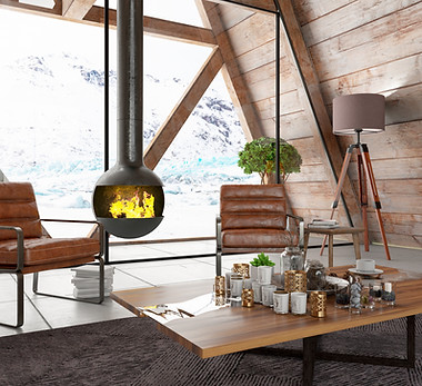 Stilvolles Interieur aus Holz