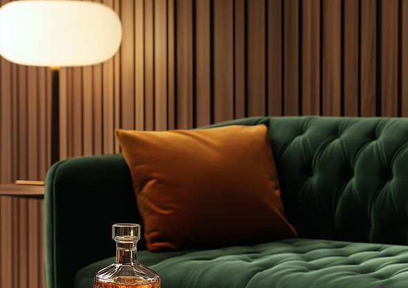 Elegantes Wohnzimmer-Dekor