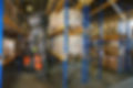 Forklift truck operating in a warehouse
