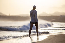 Mujer en la playa