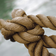 Geknotetes Seil