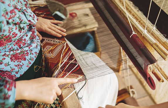 Artisan Weaving Closeup
