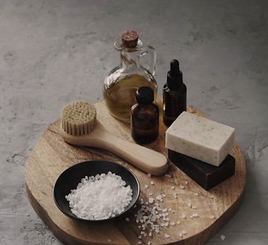 Spa Essentials on Tray