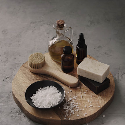 Spa Essentials on Tray