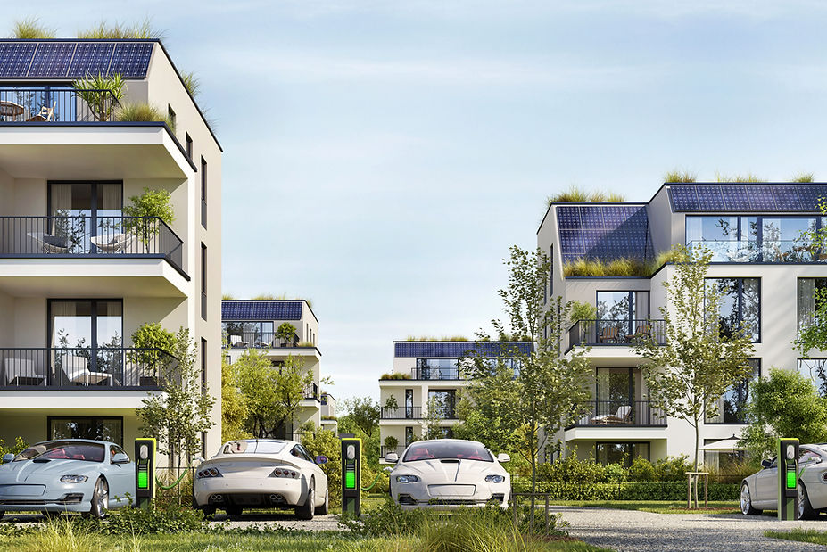 Residential Buildings with Solar Panels