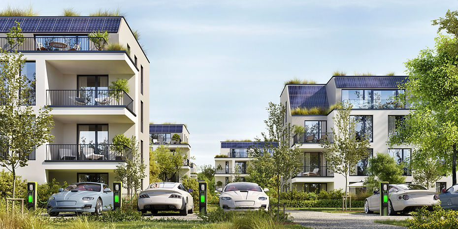 Residential Buildings with Solar Panels