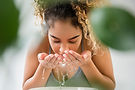 Washing Face with Water