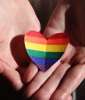 Rainbow Heart Hands