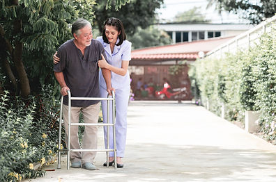 Worley Elder Law Long-Tem Care and Medicaid Planning - Nurse walking with patient