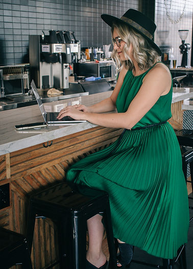Woman Working Laptop