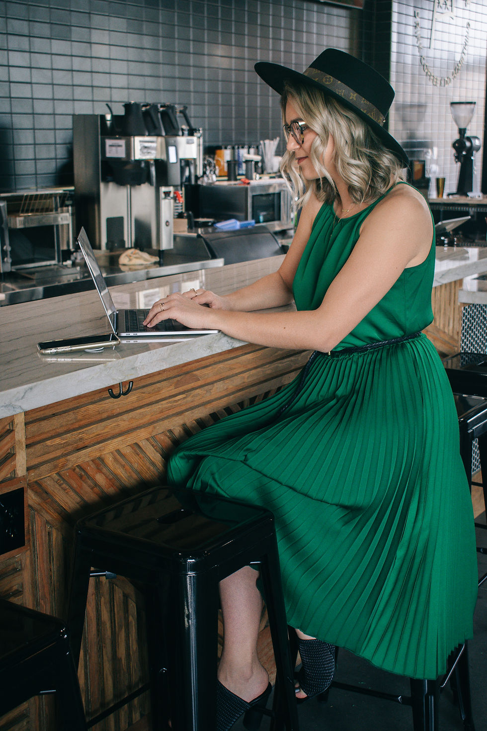 Woman Working Laptop