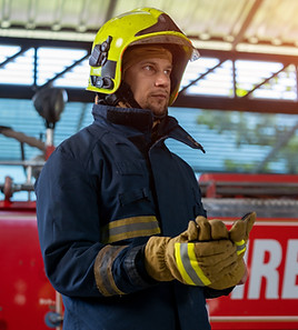 Firefighter in Uniform