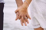Engaged Couple Holding Hands