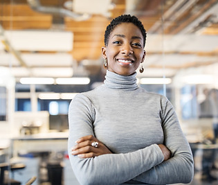 Empresária confiante