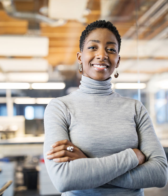 Femme d'affaires confiant