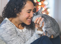 Woman Holding Rabbit