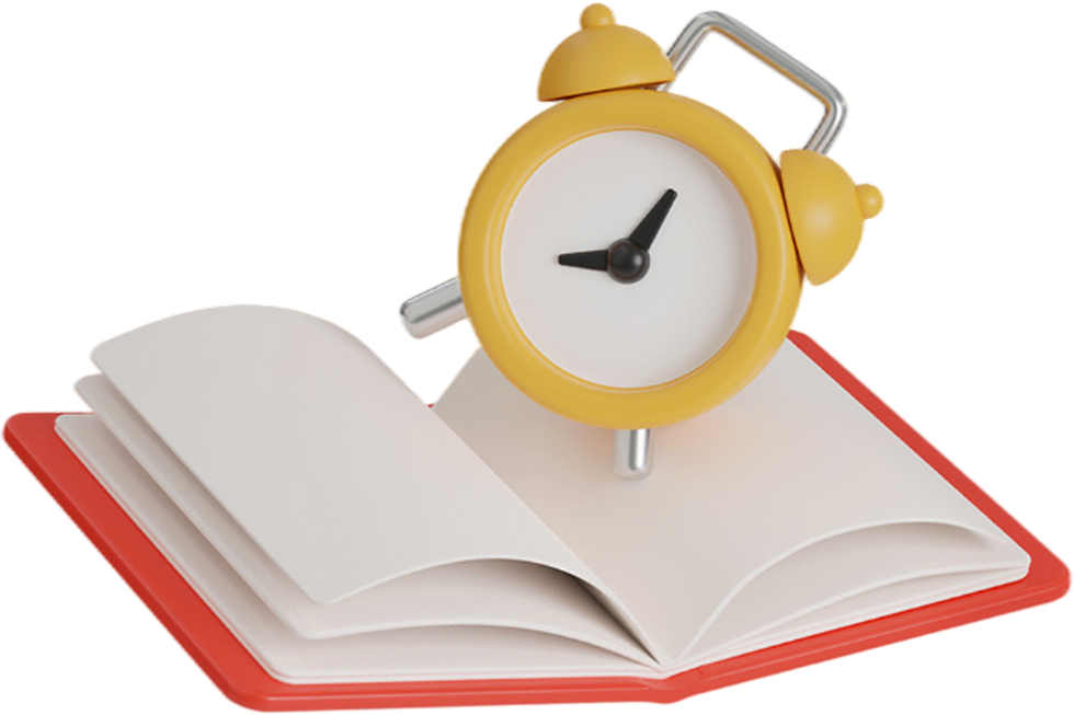 Clock On Book