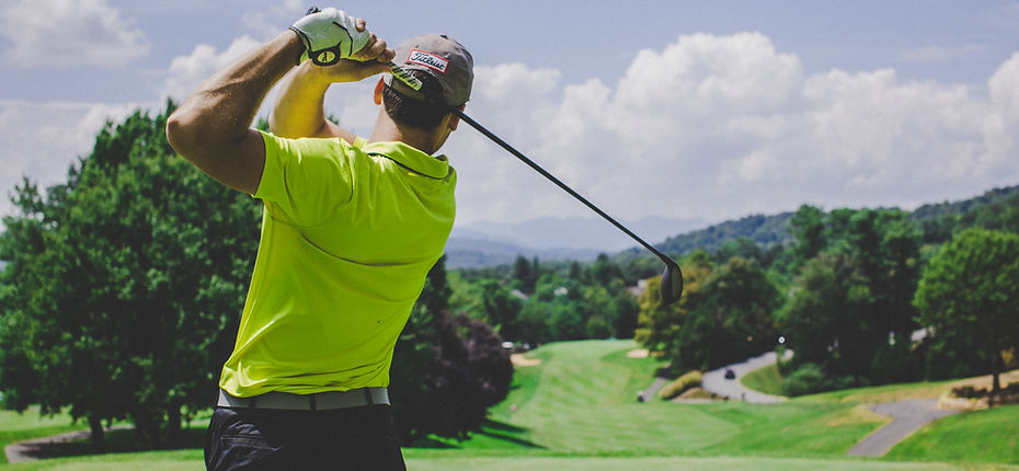Golfer Playing Outdoors
