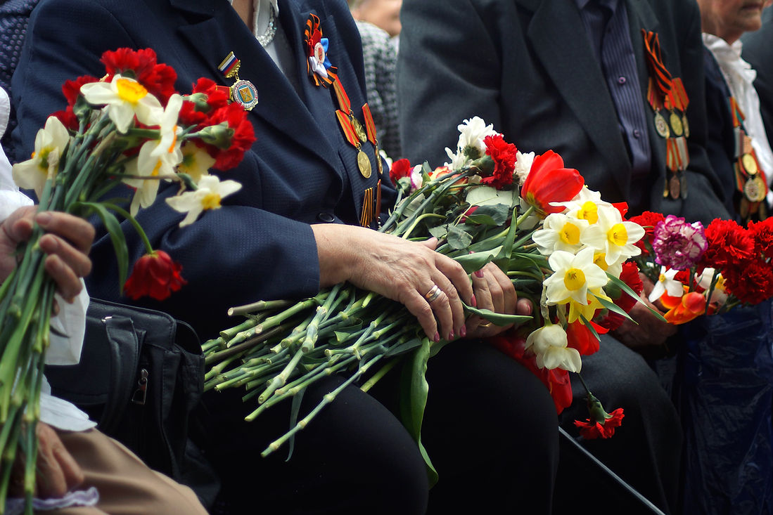 Veterans with Flowers