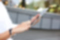 Holding Tablet Computer