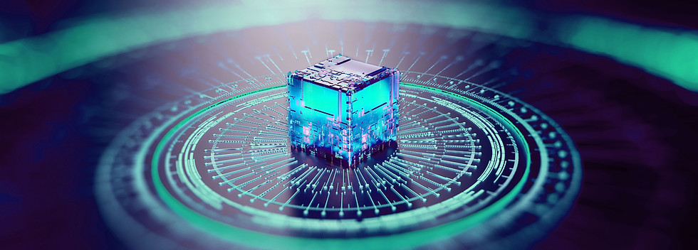 Futuristic Tech Cube