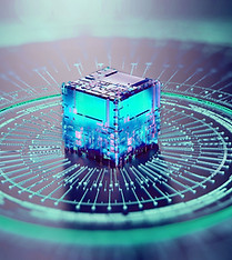 Cubo tecnologico futuristico