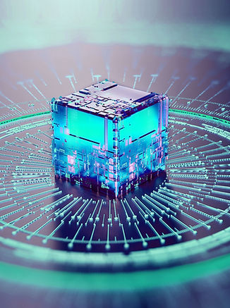 Futuristic Tech Cube