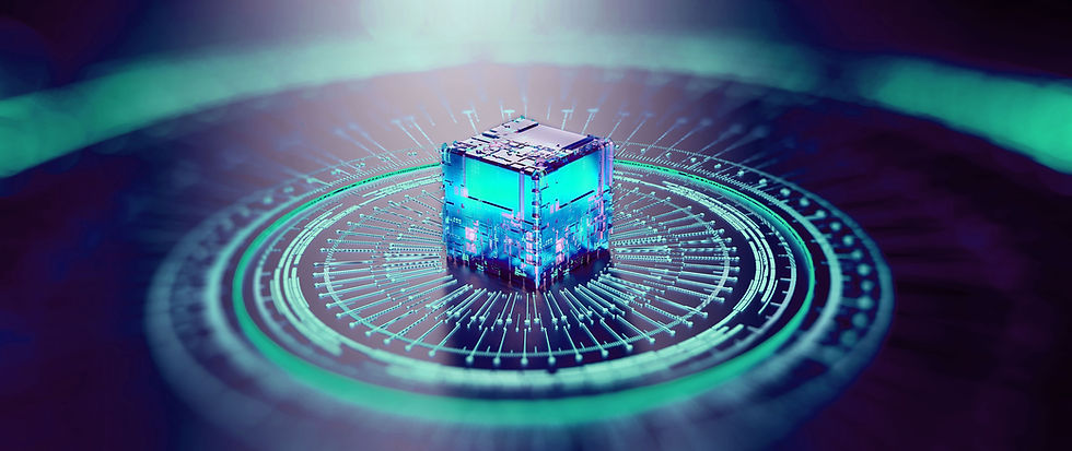 Futuristic Tech Cube