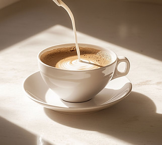 Coffee with Cream Pour