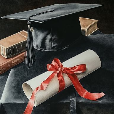 Graduation Cap and Diploma