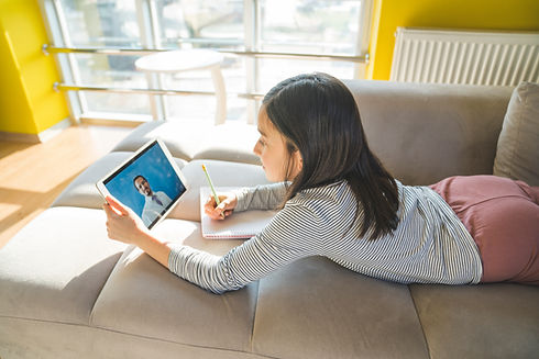 Little girls learn their lesson online