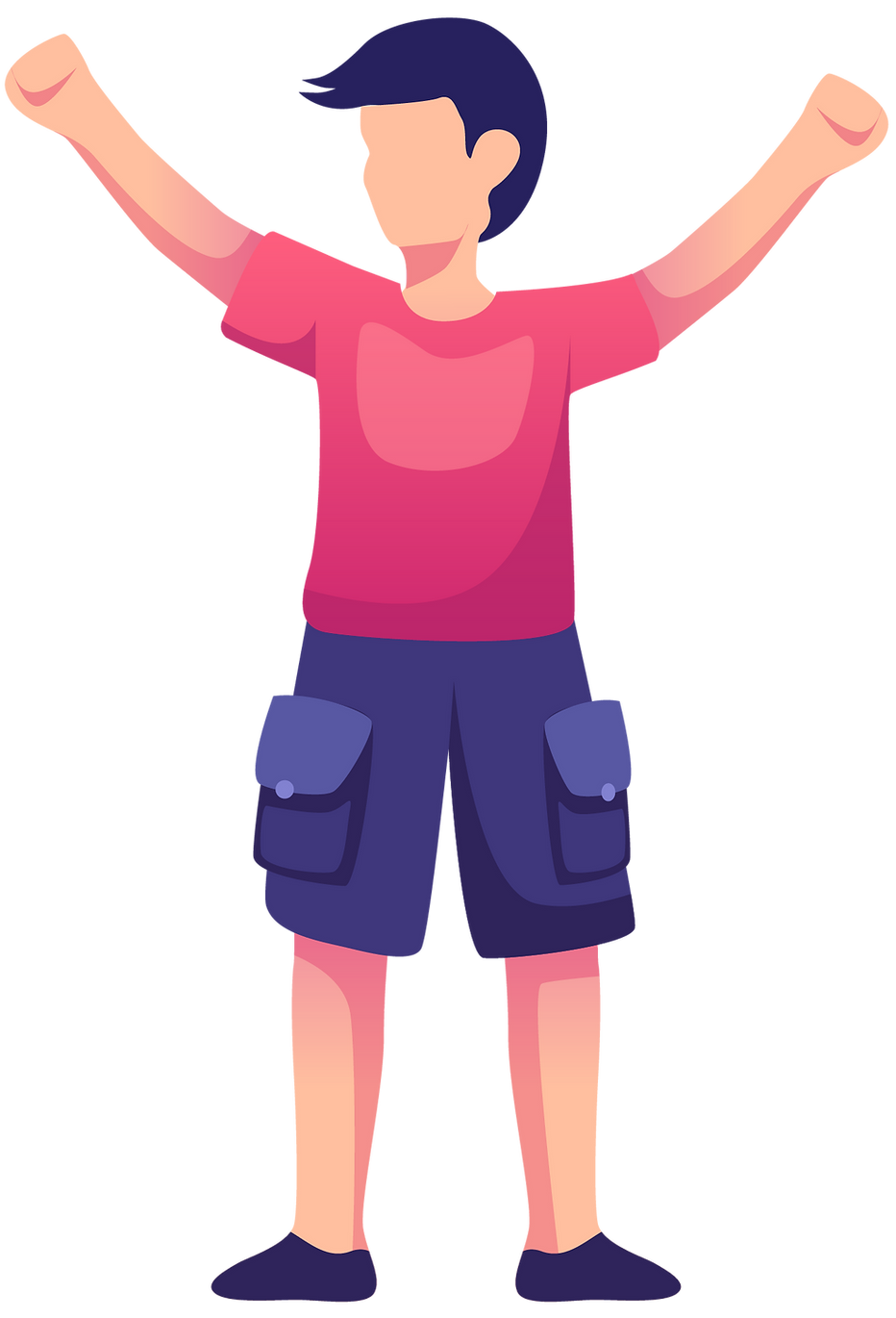 Cheerful Boy Illustration