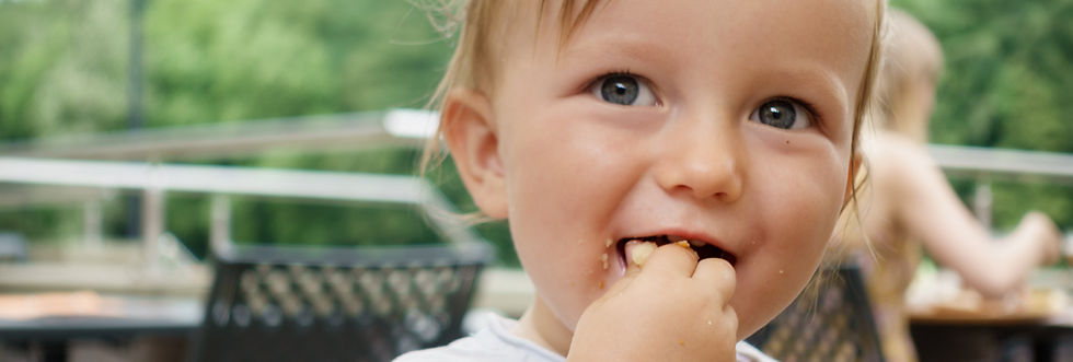 Toddler eating