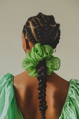 Braided Hairstyle with Scrunchie
