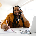 Woman Working Remotely