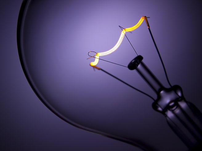 Close-up of a lightbulb