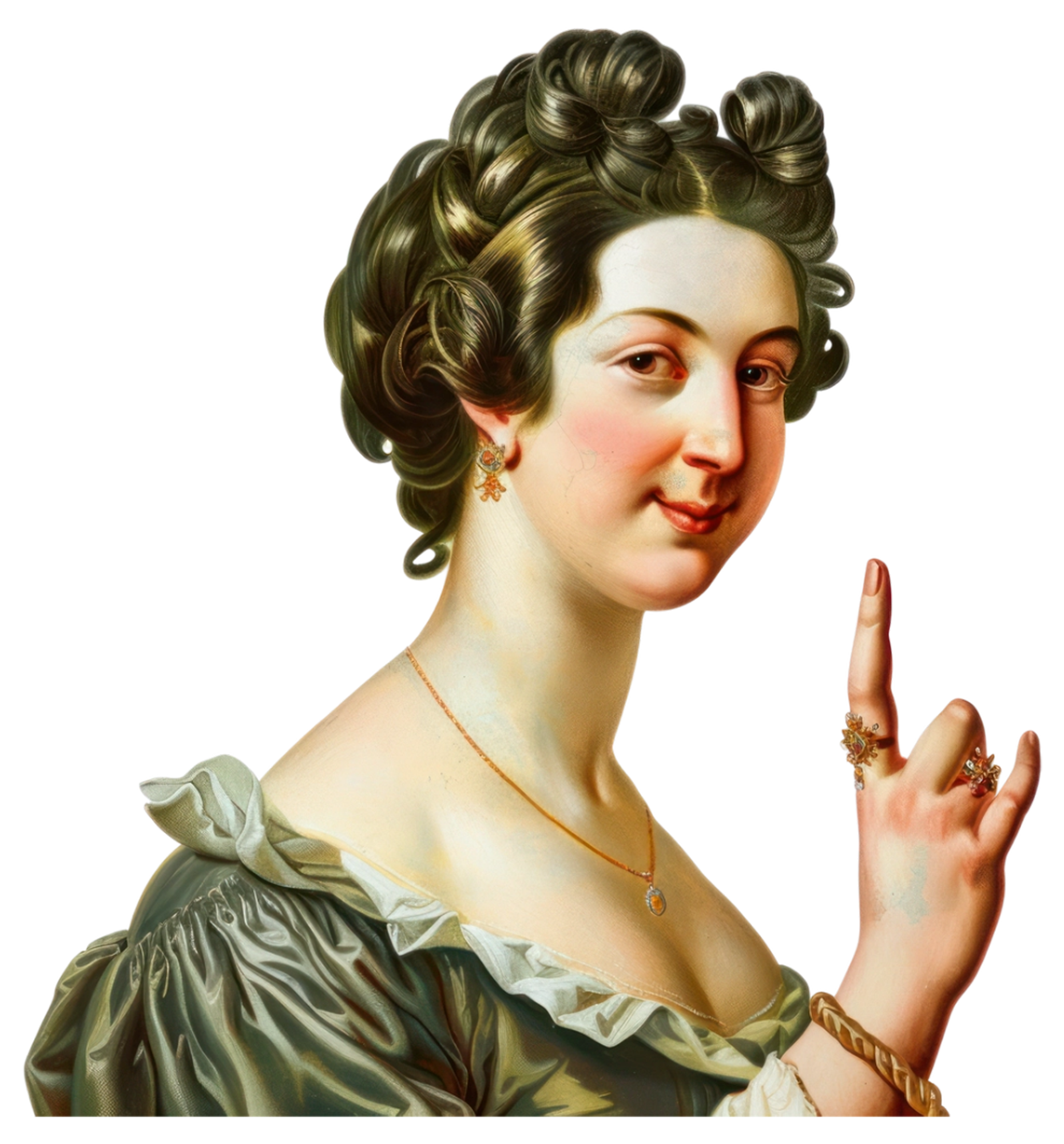 堂々とした女性の肖像画