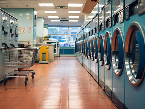 Modern Laundromat Interior