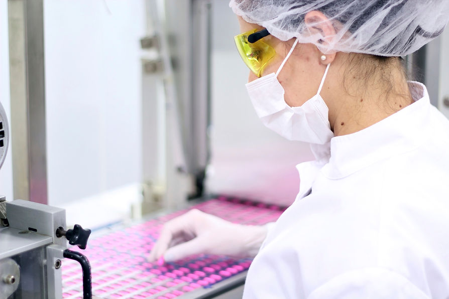 Pharmaceutical factory view