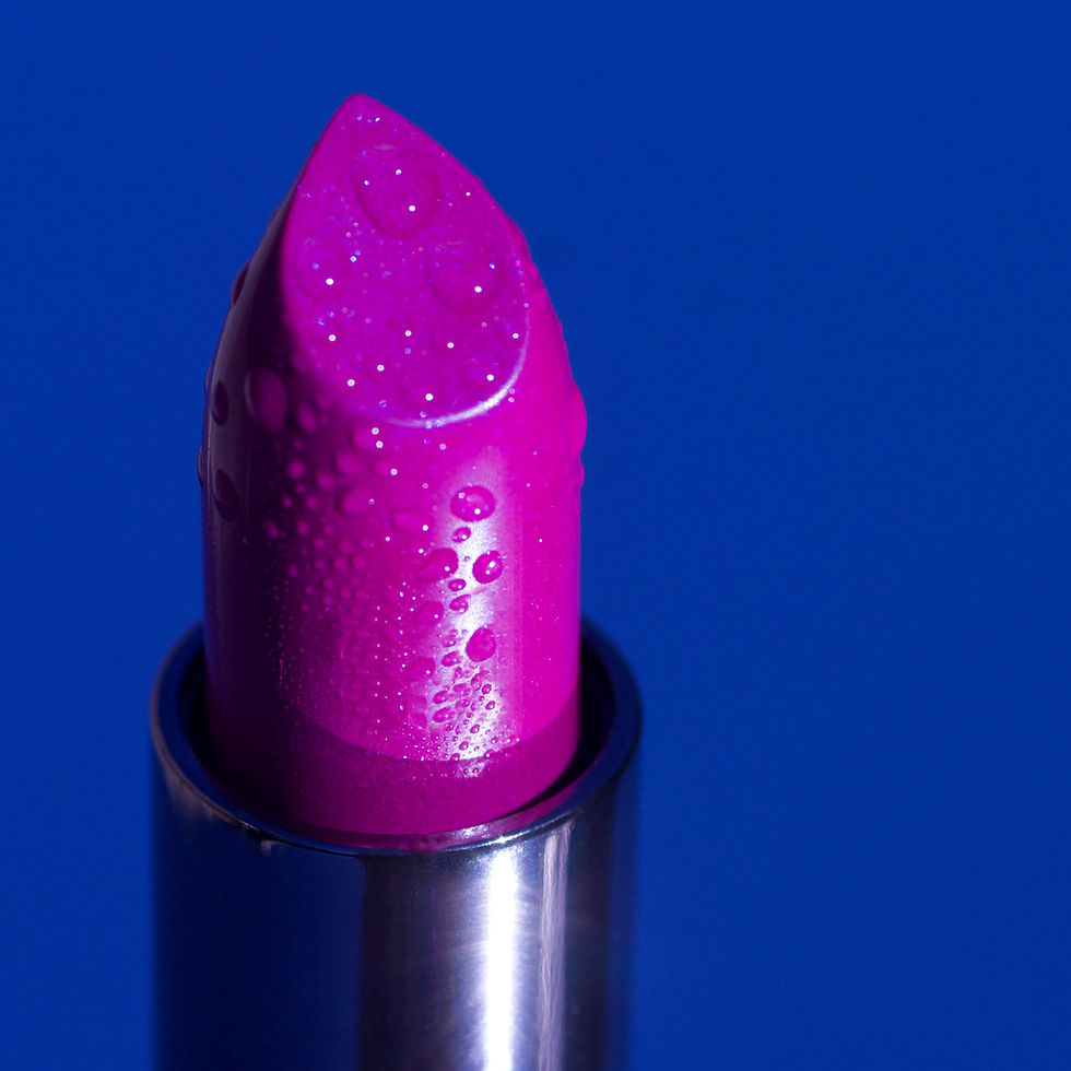 Pink Lipstick Close-Up