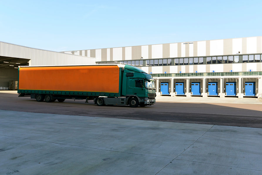 Truck at a loading bay