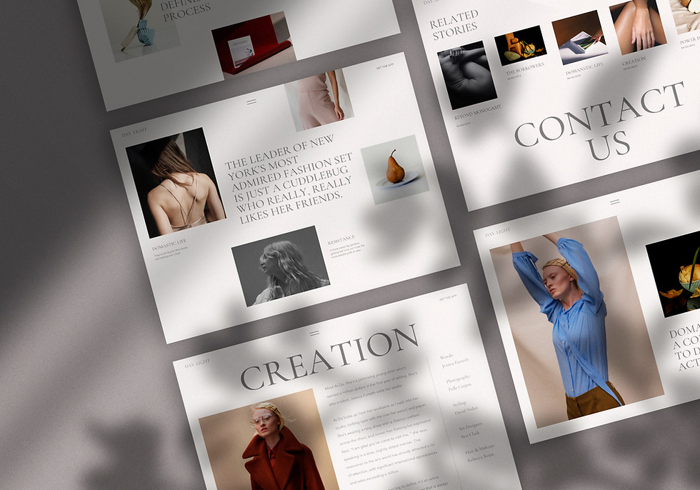 Magazine Layout Display