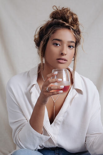 Woman Holding Glass