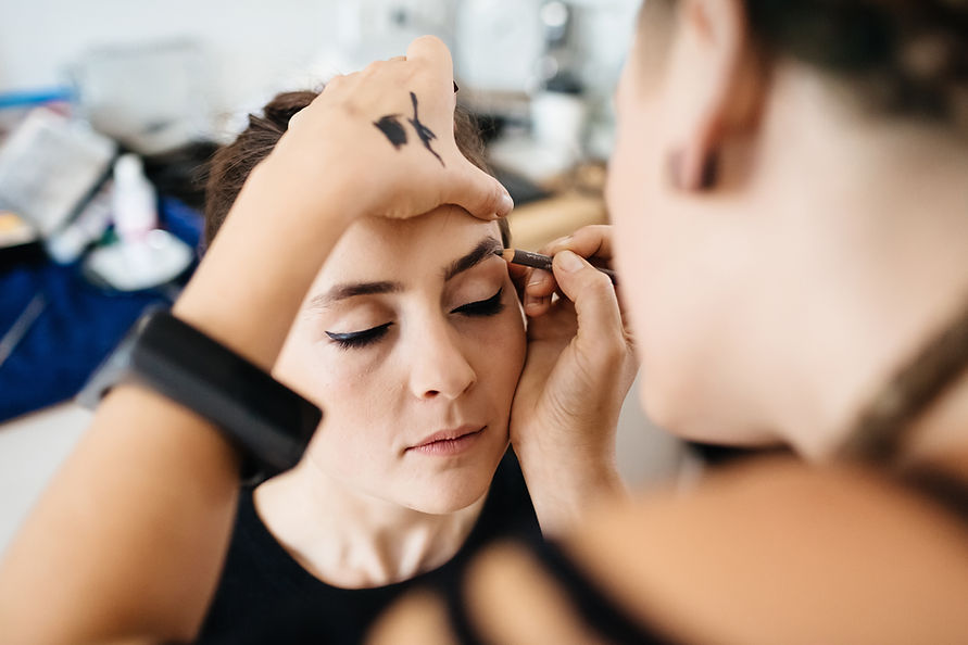 Makeup Application Close-Up