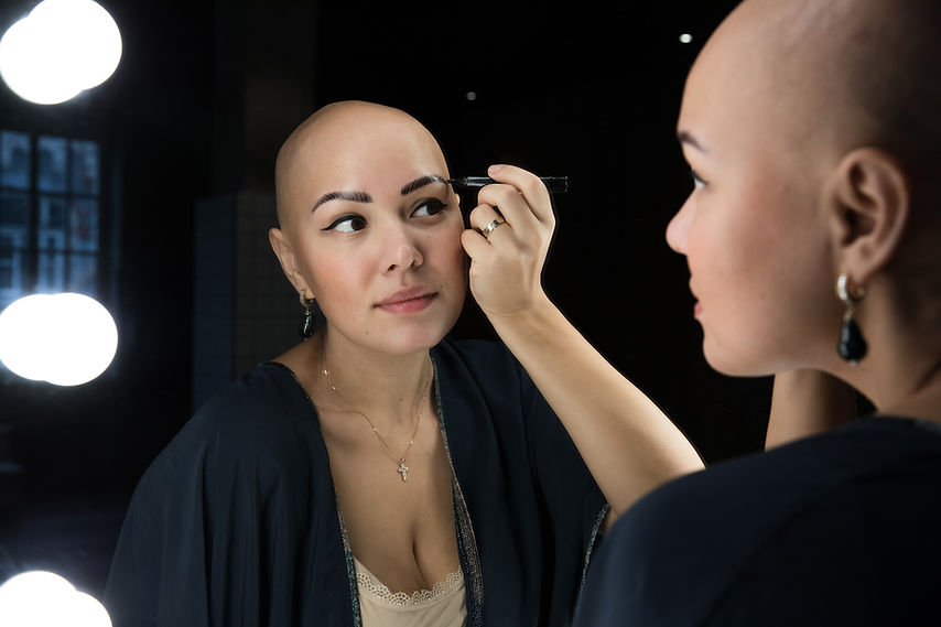 Woman Applying Makeup