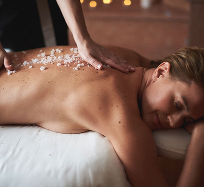 Masaje relajante de exfoliación corporal